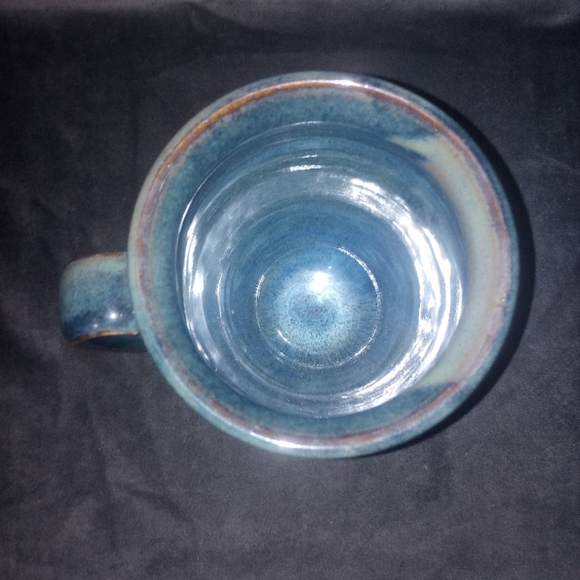 Hand Crafted Large Blue Ceramic Mug - Picture 5 of 6